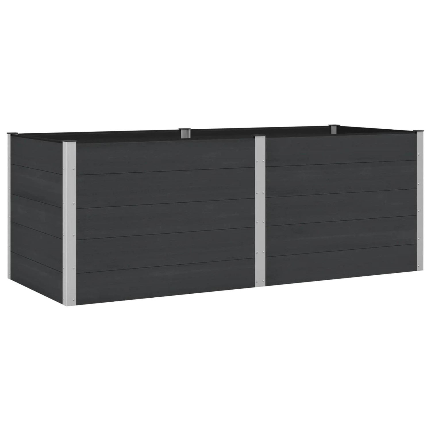 vidaXL Hochbeet Schwarz 250 x 100 x 91 cm 42038991