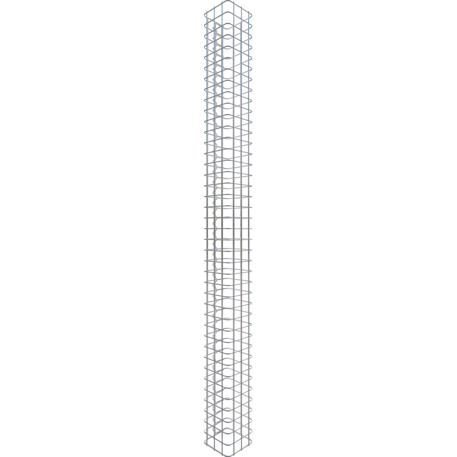 Gabiona Gabionen-Säule eckig 200 cm x 17 cm x 17 cm Maschenw 5 cm x 5 cm