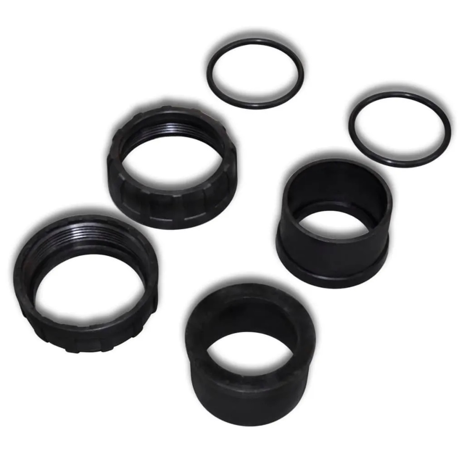 Ersatzteile für vidaXL Poolpumpe: Dichtungsringe und Anschlussstücke für Poolfilter.