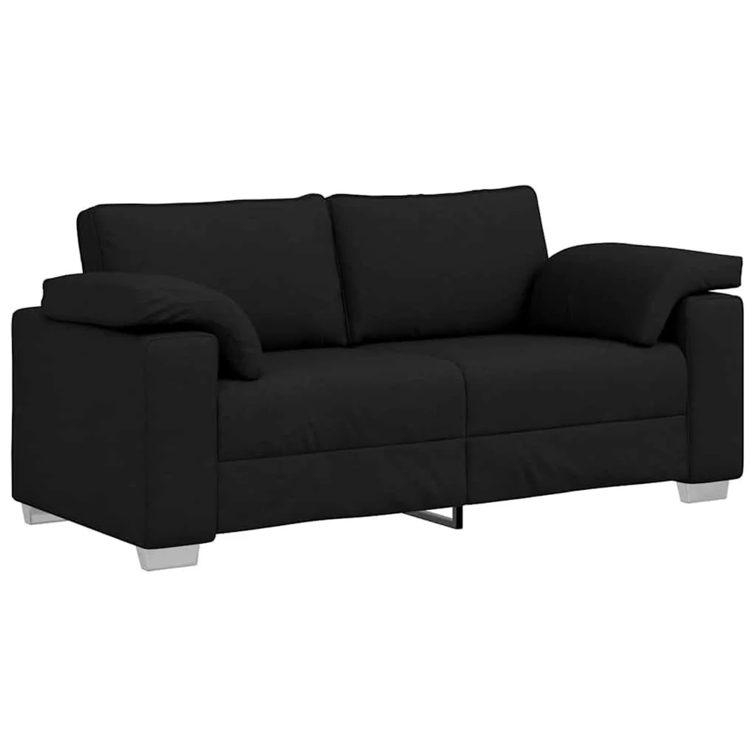 vidaXL Sofa Schwarz 180 x 80 x 82 cm Stoff 4105229