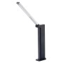 Schwarze Philips LED-Tischleuchte Amber mit Akku, 5W, tragbar und dimmbar.
