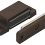 Hettich Magnetschnäpper, braun, mit beweglicher Gegenplatte, 4 kg Haftkraft für Möbelausstattung.