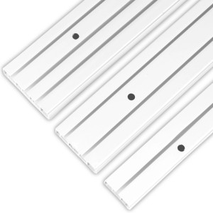 Bestlivings 3-läufige Innenlaufschiene, 300 cm, aus Kunststoff, für Gardinen und Vorhänge.