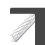 Protektor Kantenprofil 1007 für Innenputz, 25x275cm, 10mm, Edelstahl, silber.