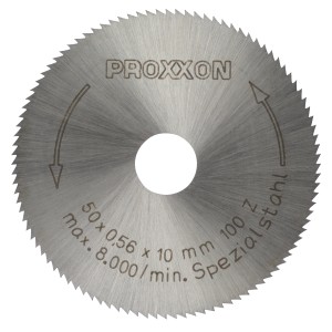 Proxxon Kreissägeblatt HSS 50mm für Miniaturwerkzeuge, feine Zahnung.
