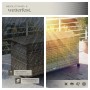 Wetterfeste Tectake Auflagenbox Kuusamo mit Rattangeflecht, Rollen und Alugestell. Ideal für Gartenmöbel.
