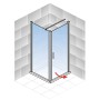 Schulte AlexaStyle2.0 Drehtür mit Seitenwand, 80x80x192 cm, Duschwand mit Dekor