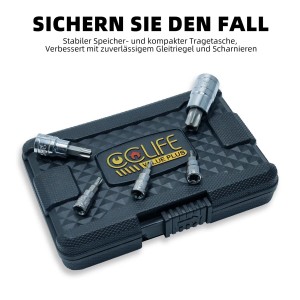 CCLIFE 13tlg Torx Bit Steckschlüsselsatz T8H - T60H Bit Set für Drehmomentschlüssel und Bohrer S2 Legierungsstahl