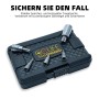 CCLIFE 13tlg Torx Bit Steckschlüsselsatz in schwarzer Aufbewahrungsbox. Silberne Bits für Drehmomentschlüssel & Bohrer.