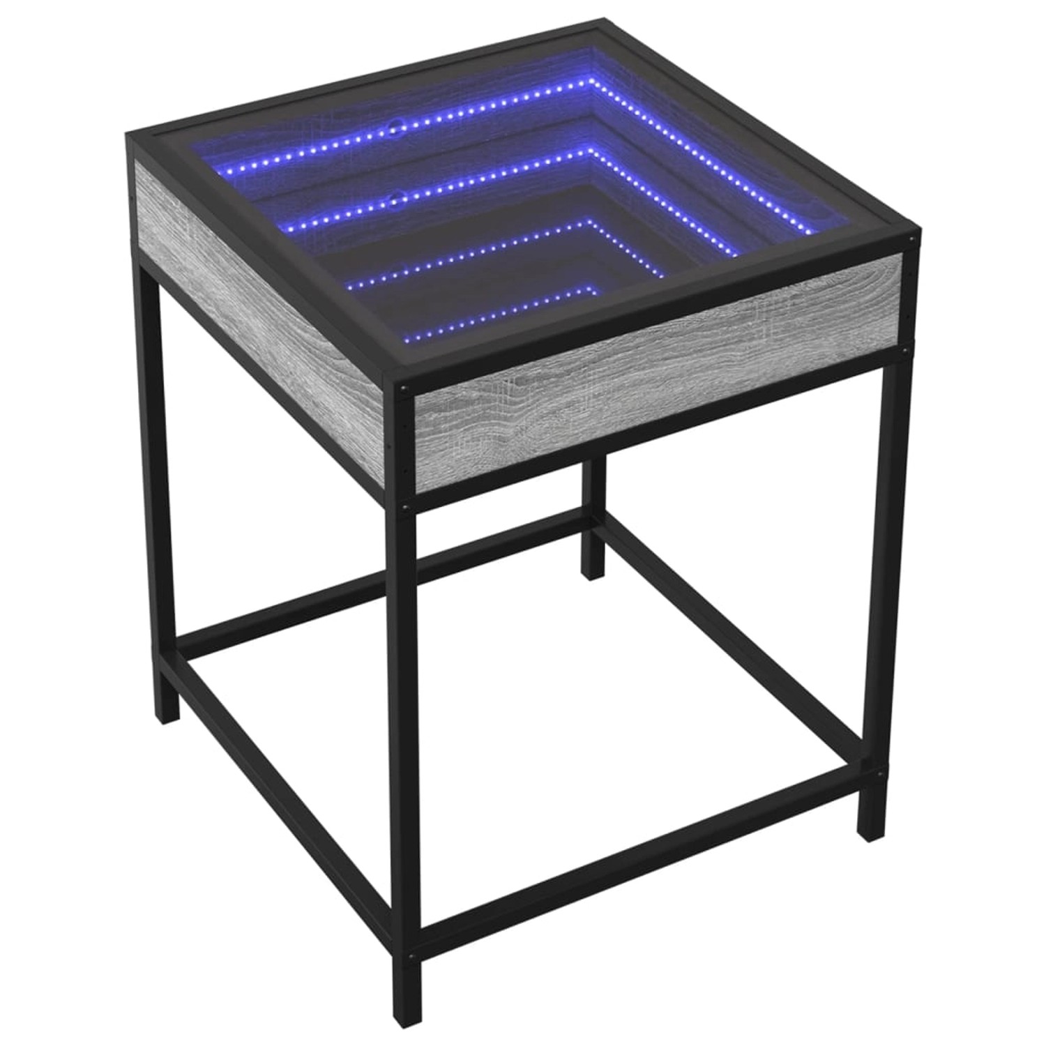 vidaXL Couchtisch mit Infinity-LED Grau Sonoma 40x40x51 cm 847675 günstig online kaufen