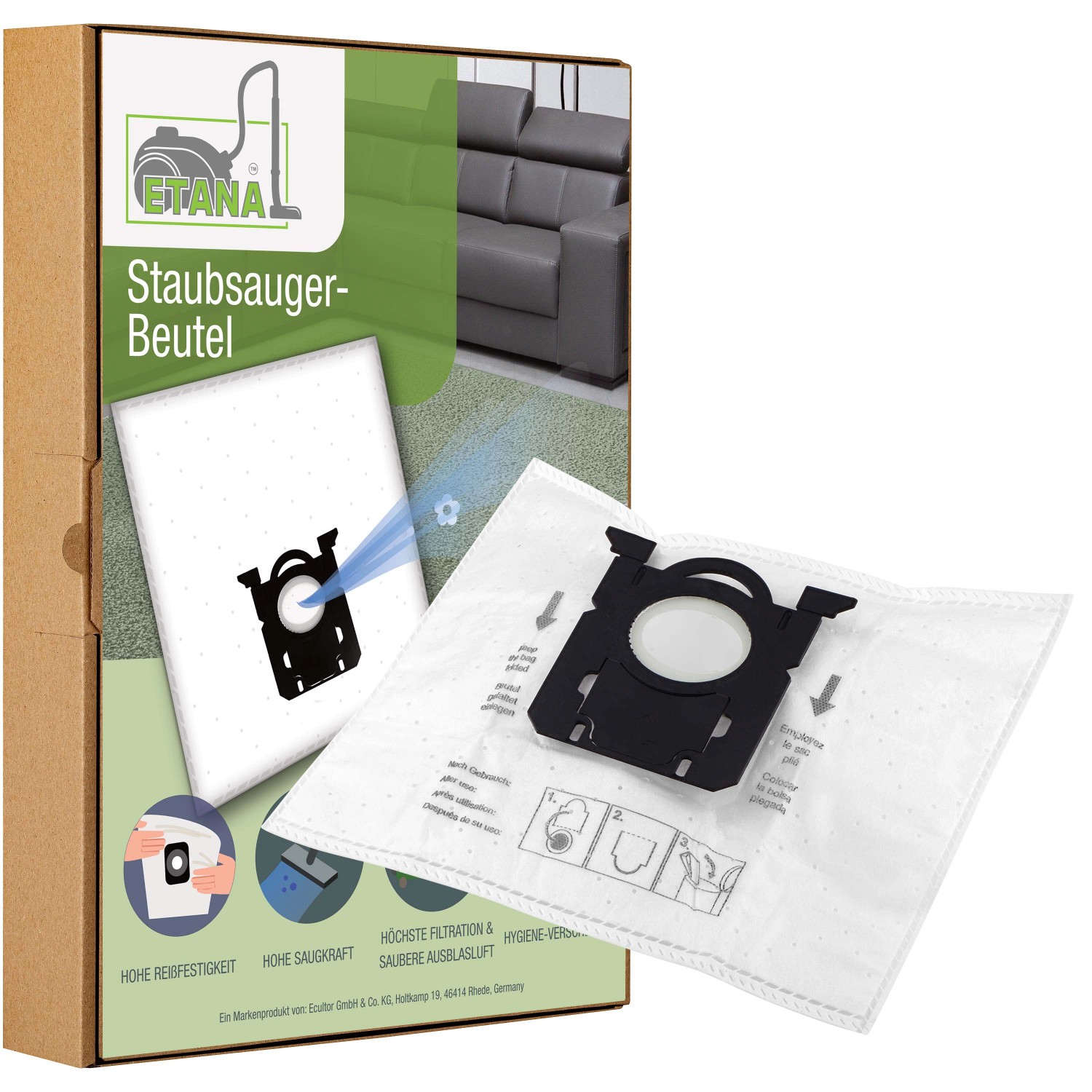 Etana 30x Staubsaugerbeutel Kompatibel Mit Electrolux PTO HV 01 günstig online kaufen