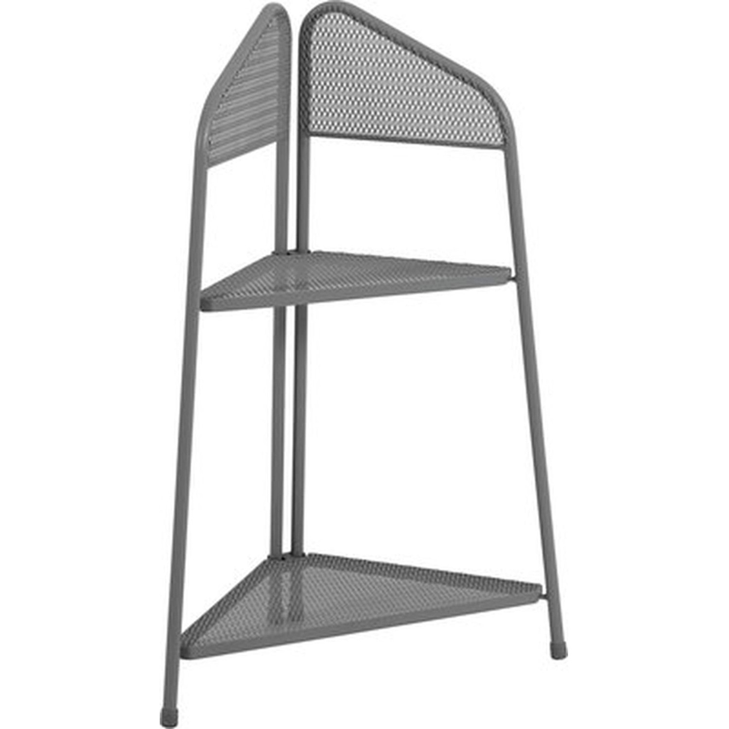MWH Balkoneckregal Ekko 100 cm x 48 cm x 48 cm Eisengrau