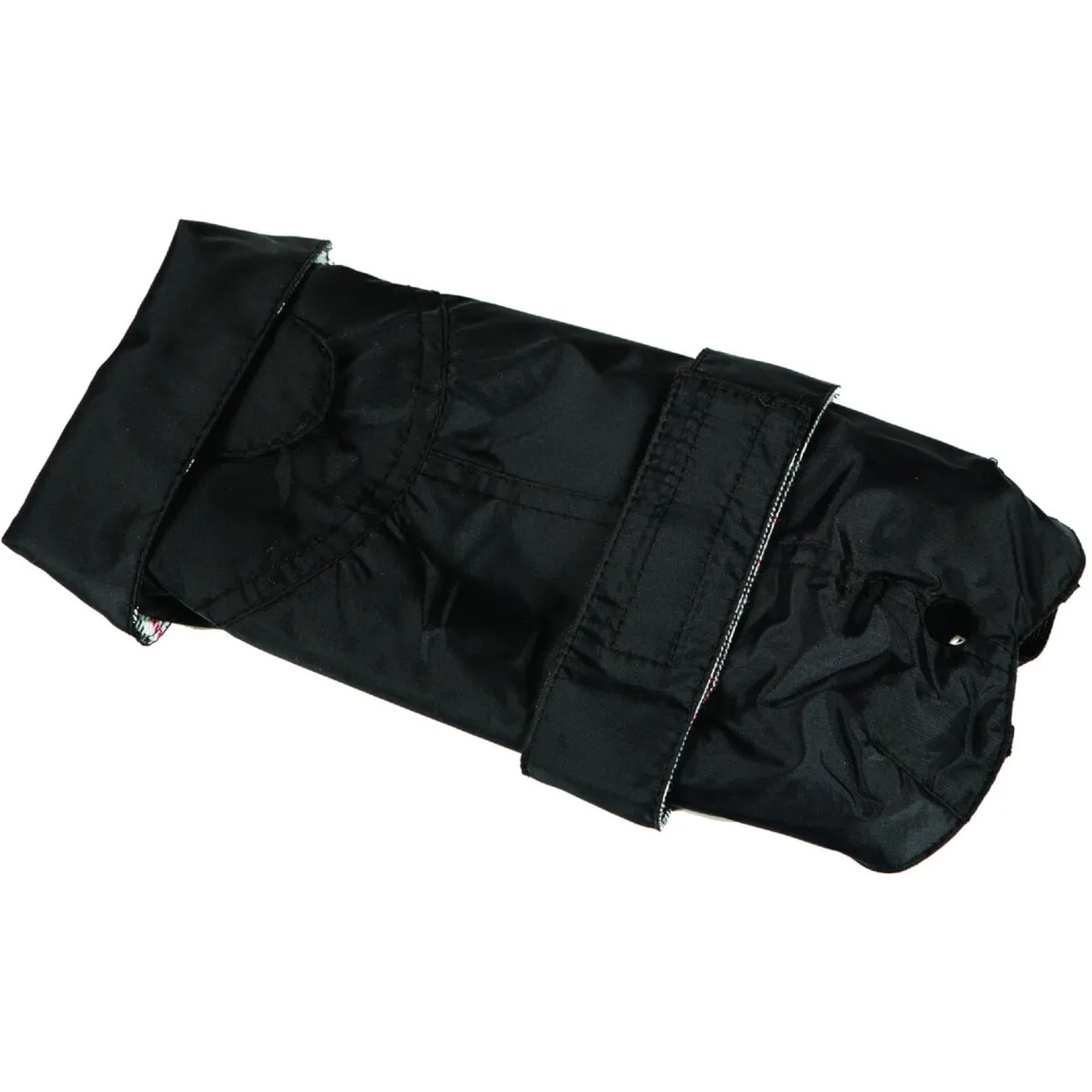 Fashion Dog Hundemantel mit Kunstpelz-Futter Schwarz 85 cm