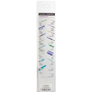 Daler-Rowney Graduate Multitechnik-Pinselset, 5 Synthetikpinsel in Verpackung.