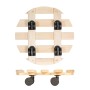 Wagner Multi Roller GH0641, Rolluntersetzer aus Holz mit 4 Doppelrollen, Tragkraft 100kg.