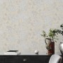 A.S. Création Vliestapete mit Blumenmuster in Beige und Weiß für eine stilvolle Wandgestaltung.