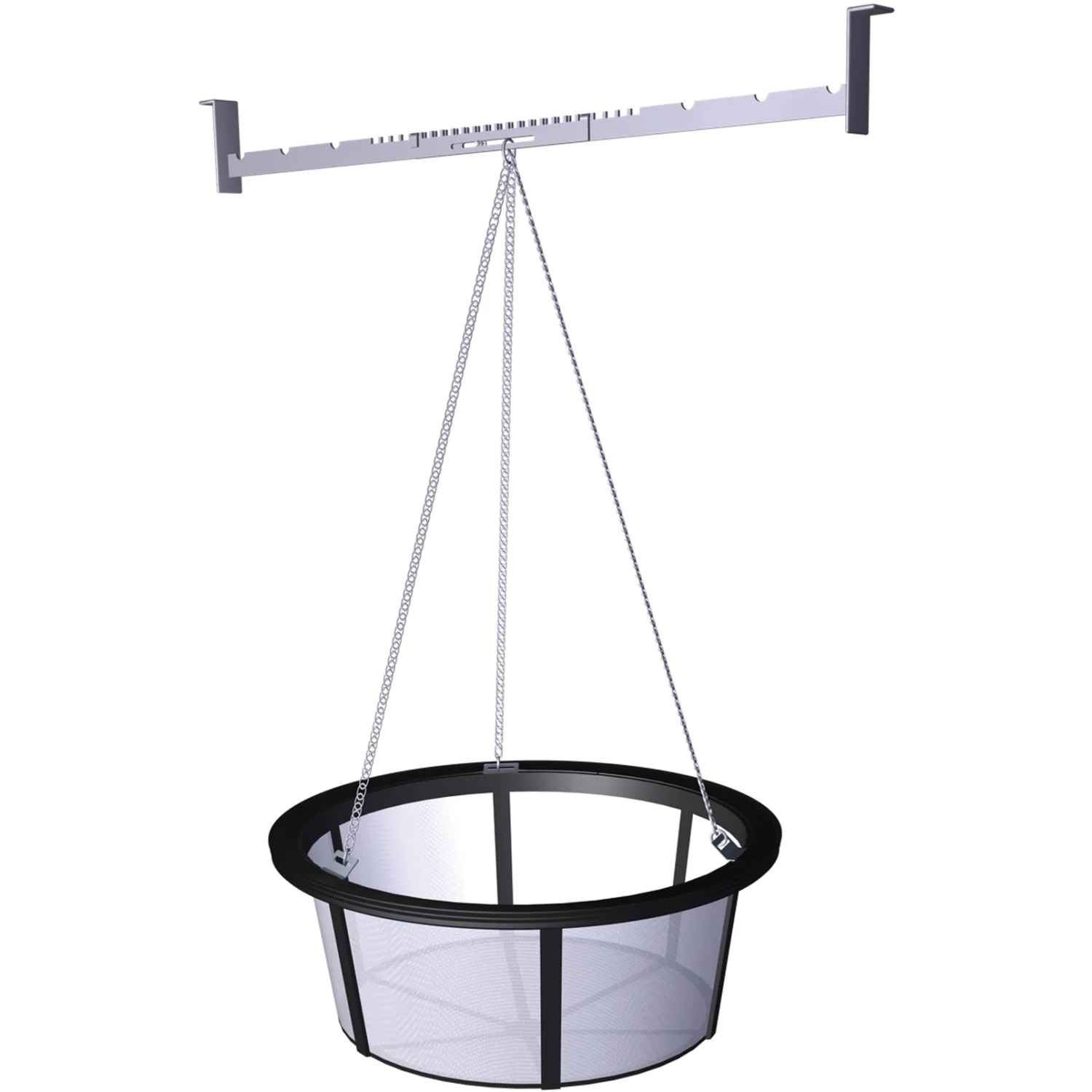 Filterkorb für 4rain Erdtank Modularis 5.000 l Garten-Comfort, hängend an Kette.