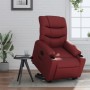 vidaXL Relaxsessel mit Aufstehhilfe Weinrot Kunstleder 3206603_15