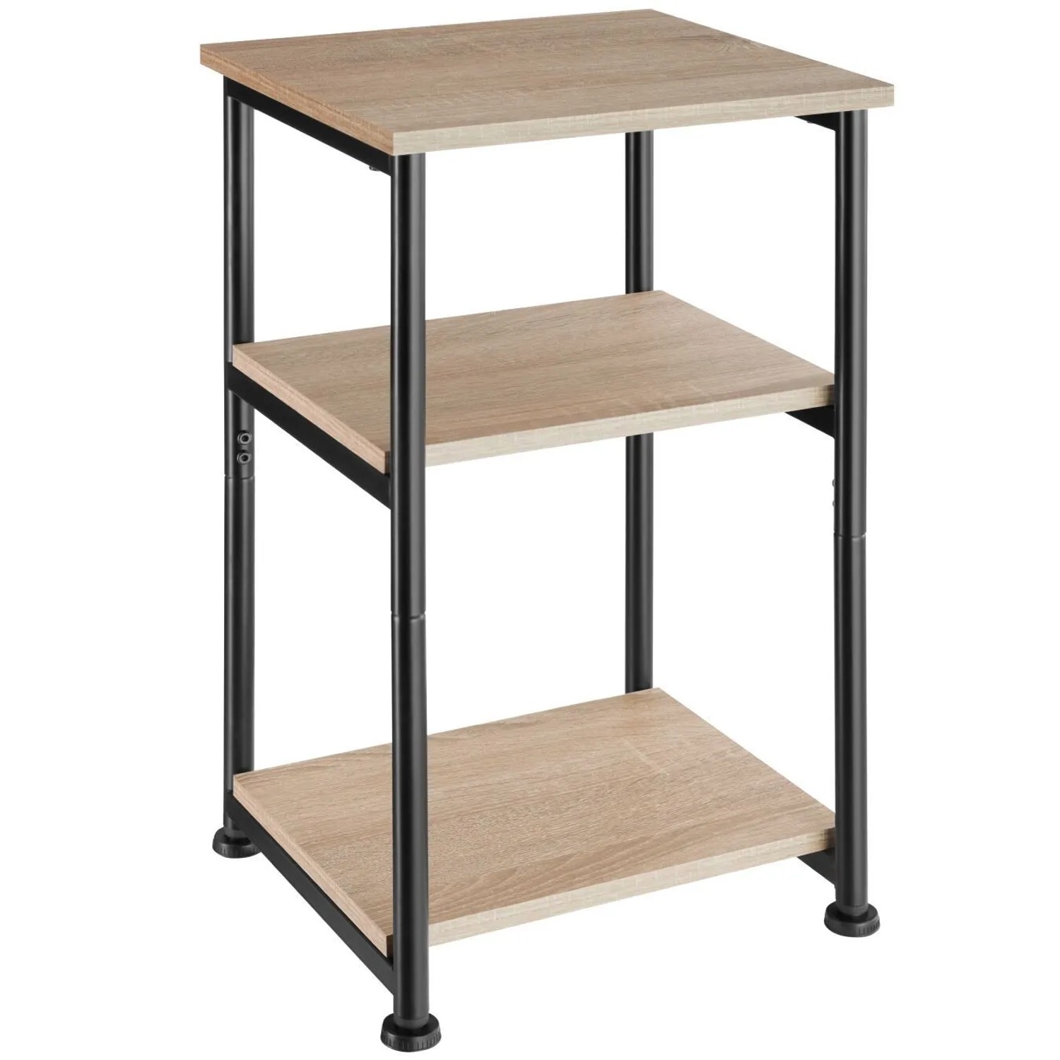 Tectake Beistelltisch Memphis Industrial Style Holz und Stahl  30 x 34 x 59 cm Industrial Holz Hell  Eiche Sonoma
