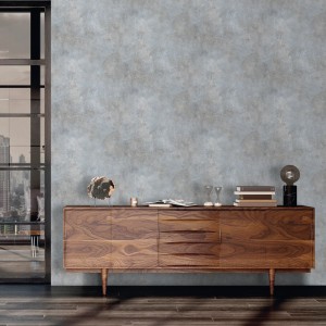 Sanders & Sanders Tapete Beton-Optik Blaugrau 53 Cm X 10 M - 640072