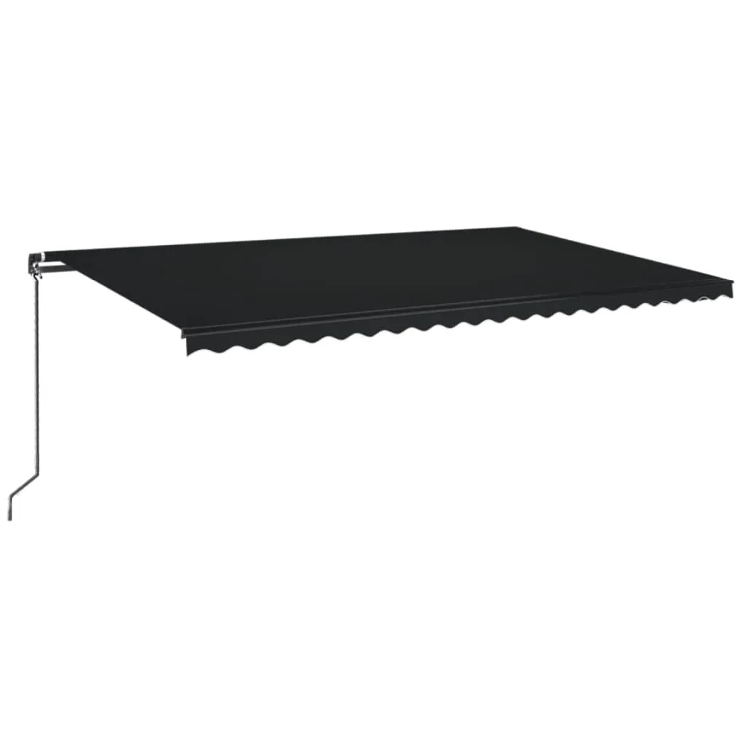 furnicato Markise Manuell Einziehbar 500x350 cm Anthrazit