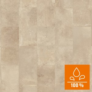 Classen Laminat Visio Grande, Zementestrich Sand Optik, wasserfest, für Feuchträume geeignet.