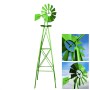 Wiltec Windrad Mit 245Cm Höhe Windmühle In Grün Windspiel Gartendeko Rankhilfe_3