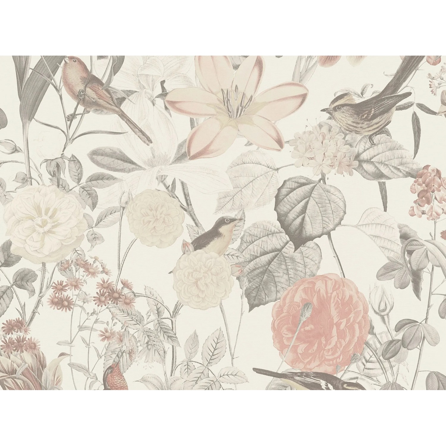 A.S. Création Vliestapete Exotic Fragrance Blumen Creme-Rosa