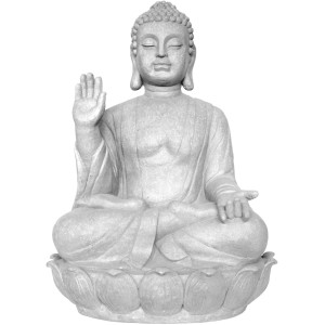 Detailreiche Tian Tan Buddha Deko-Figur (74 cm) für Garten & Haus.