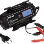 EAL Intelligentes Batterieladegerät für Auto- und Motorradbatterien, 6/12V, mit Kabelaufroller.