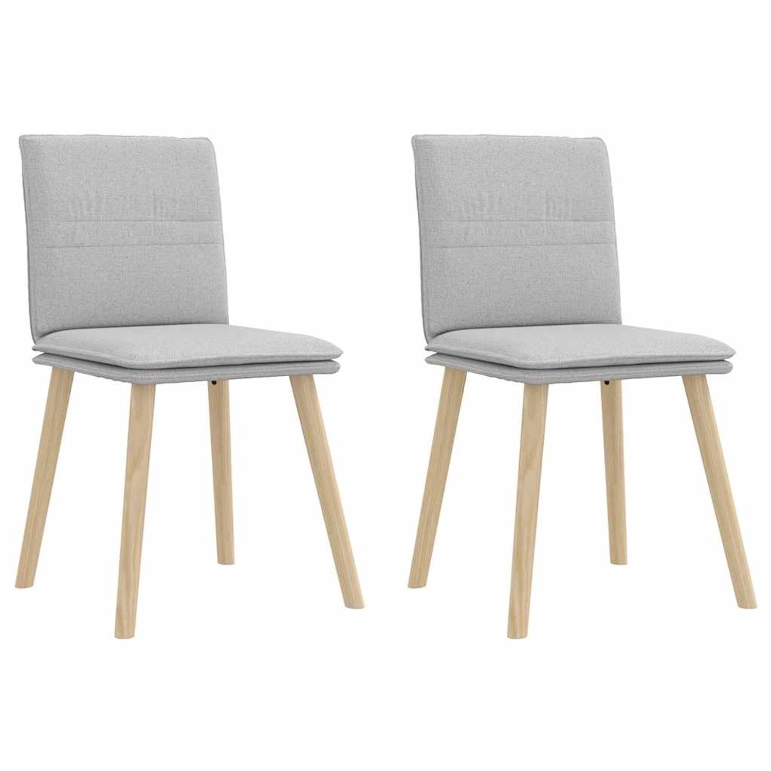 vidaXL Esszimmerstühle 2 Stk Wolkengrau Stoff 4101264 günstig online kaufen