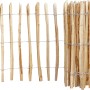 Gerollter Staketenzaun aus unbehandelter Haselnuss, 90x1000cm, für Garten und Grundstück.