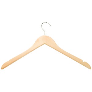 Holz-Kleiderbügel, 8er-Pack für Hosen und Oberteile, Textilaufbewahrung.