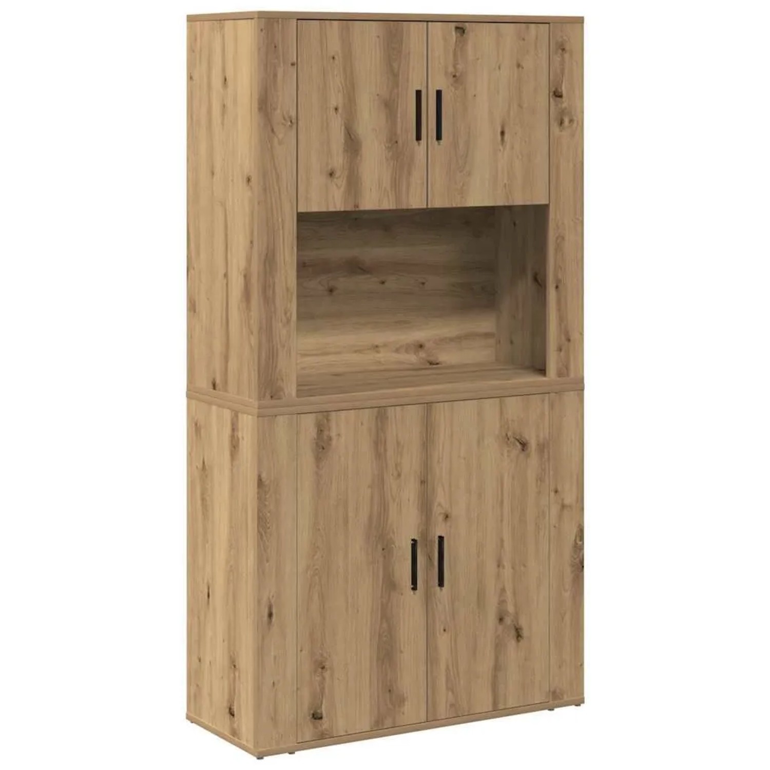 vidaXL Highboard Artisan-Eiche 80 x 33 x 150 cm Holzwerkstoff 3334337