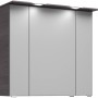 Pelipal Spiegelschrank Trentino, Graphit Struktur, 75 cm breit, mit Beleuchtung.