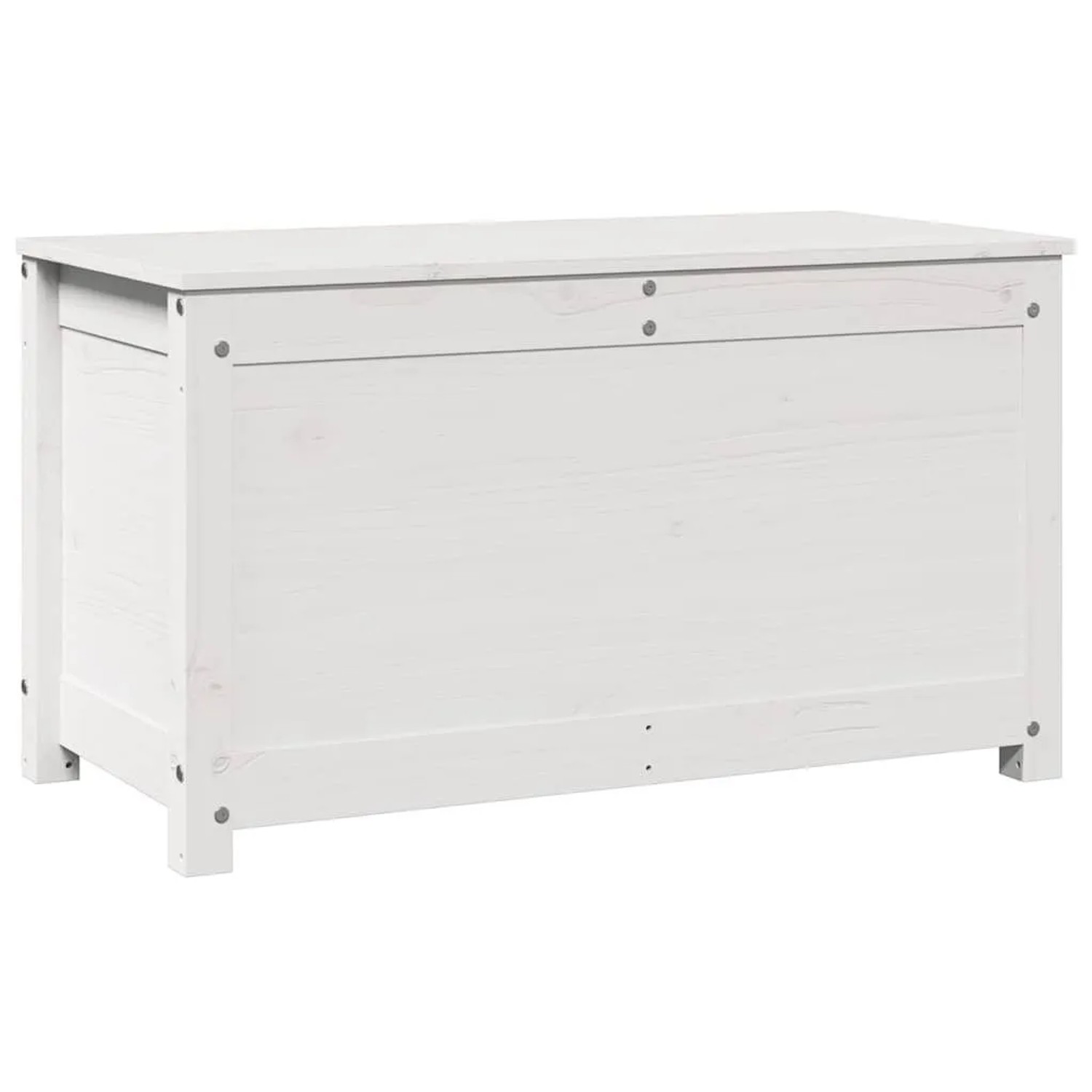 vidaXL Truhe Weiß 80x40x45,5 cm Massivholz Kiefer 823535