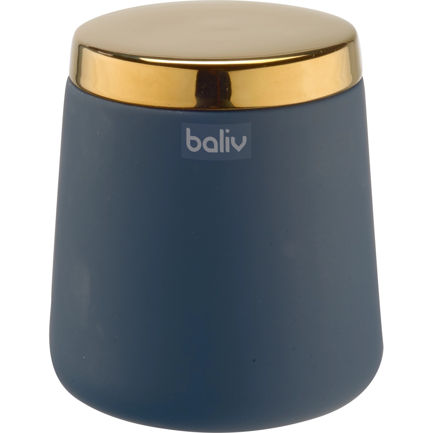 baliv Dark Wonder trend Kosmetikdose Keramik Blau-Gold