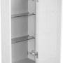 Offener, weißer Fackelmann Bad-Hängeschrank Milano (30 cm) mit zwei Glasböden.