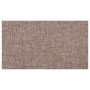 Detailaufnahme des wetterfesten Outdoor Teppichs Trani in Braun, geeignet für Terrasse und Garten.