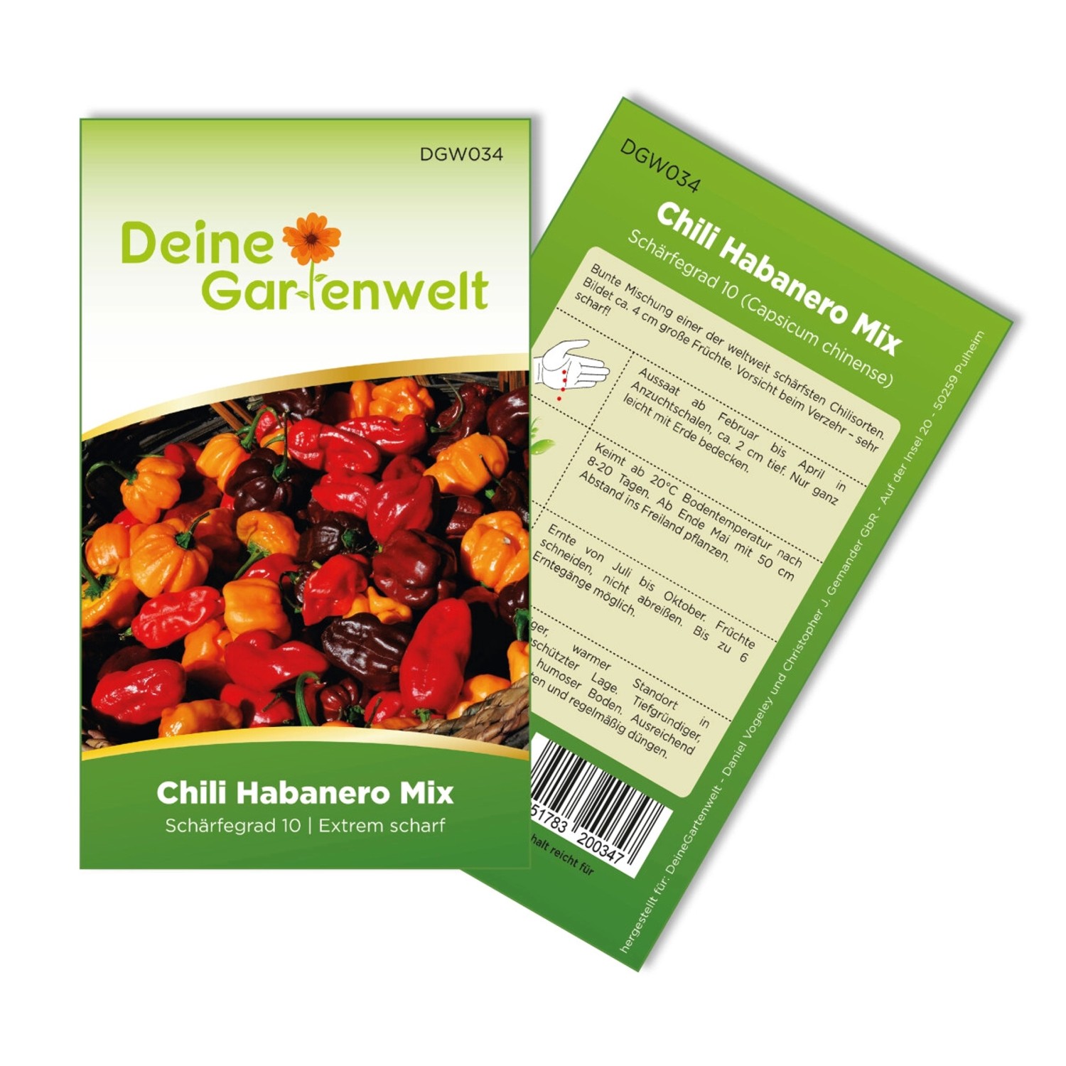 Deine Gartenwelt Chilli Habanero Mix Samen günstig online kaufen