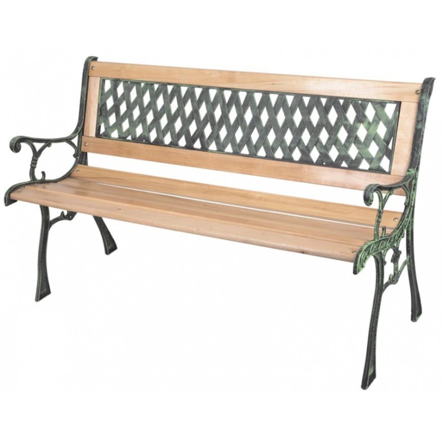 PROREGAL MONICA Gartenbank LxHxB: 122x73x54cm Gittermotiv günstig online kaufen