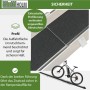 TRUTZHOLM Alu Auffahrrampe mit rutschfester Oberfläche für sicheren Halt, ideal für Fahrräder und E-Bikes.