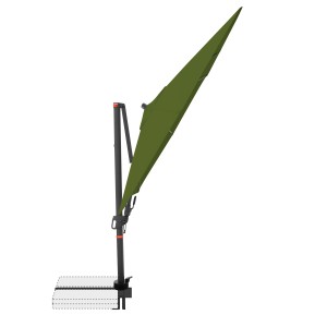 Doppler Ampelschirm MyZone, 210x210 cm, Kiwi. Quadratischer Sonnenschirm mit Kurbel und Neigungsfunktion.