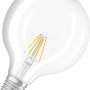 Osram LED-Leuchtmittel E27 in Globeform, 6,5W, warmweißes Licht, Filament-Optik.