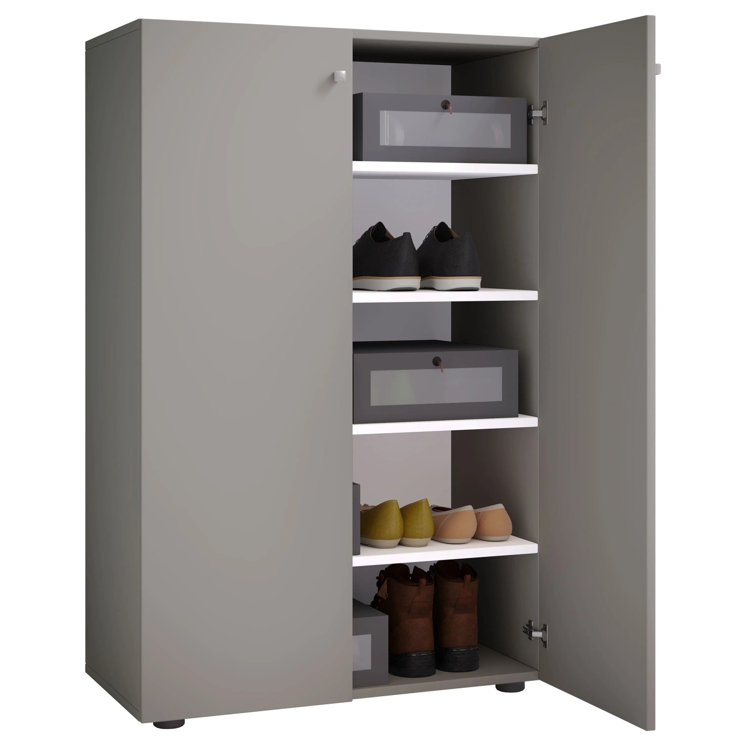 VCM Schuhschrank Lona Grau