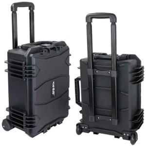 HMF 15604-02 Outdoor Werkzeugtrolley Werkzeugkoffer Leer Rollen 46 x 36 x 22 cm