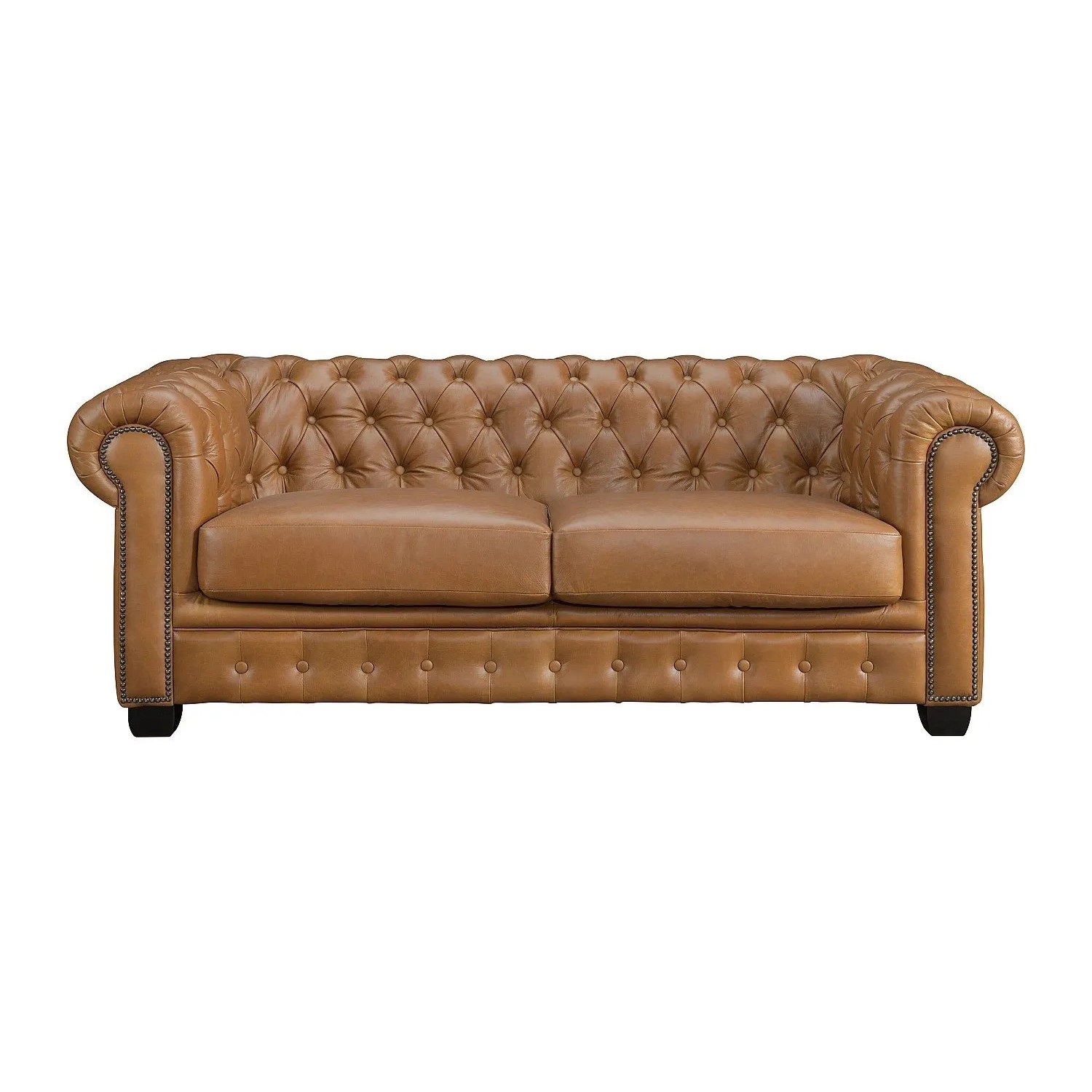 Vente-unique Sofa Ohne Schlafmöglichkeit Brenton Camel 201 cm