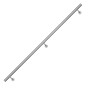 AICA Handlauf Komplettset Edelstahl, 220 cm, silberfarben, inkl. Befestigung