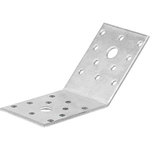 Strebenverbinder, verzinkt, 70x70x55 mm, Winkel für 45° Stützbalken, Stahlverbinder.