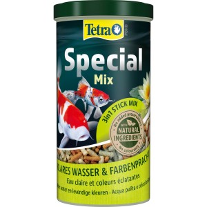 Tetra Teichfutter Pond Special Mix 1 l Dose mit Futtersticks für Teichfische.
